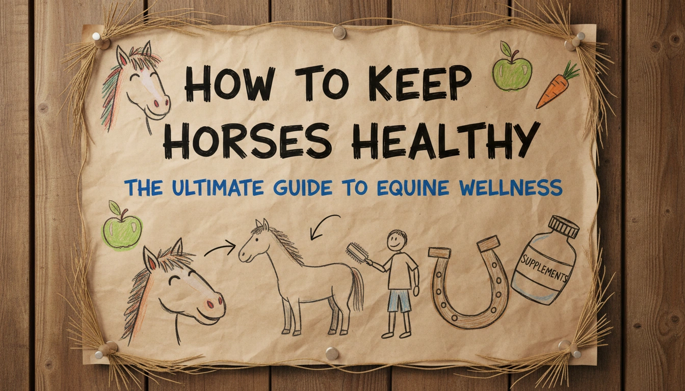 A real-life, amateur photo of a person checking on their horse in a grassy field, illustrating how to keep horses healthy through daily interaction.