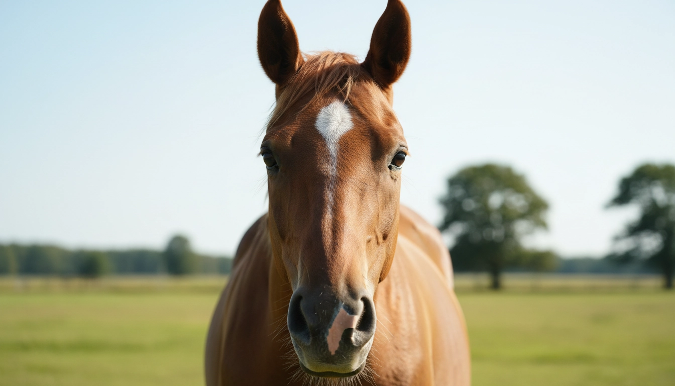 A horse with its ears pricked forward, showing the mental alertness required in how to keep horses healthy.