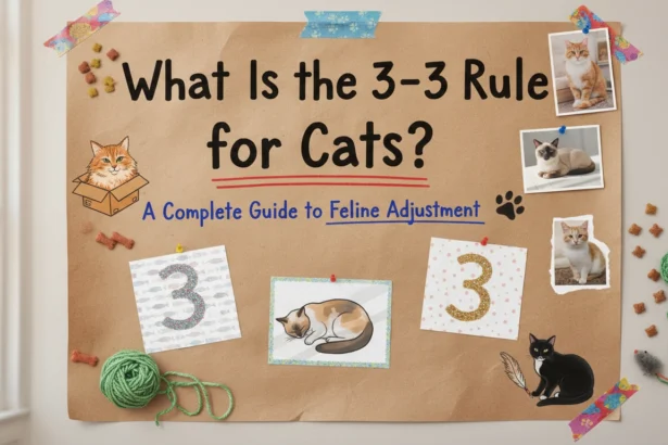 A grainy, amateur photo of a cautious cat peeking out from under a bed, illustrating the first stage of What Is the 3-3-3 Rule for Cats?.