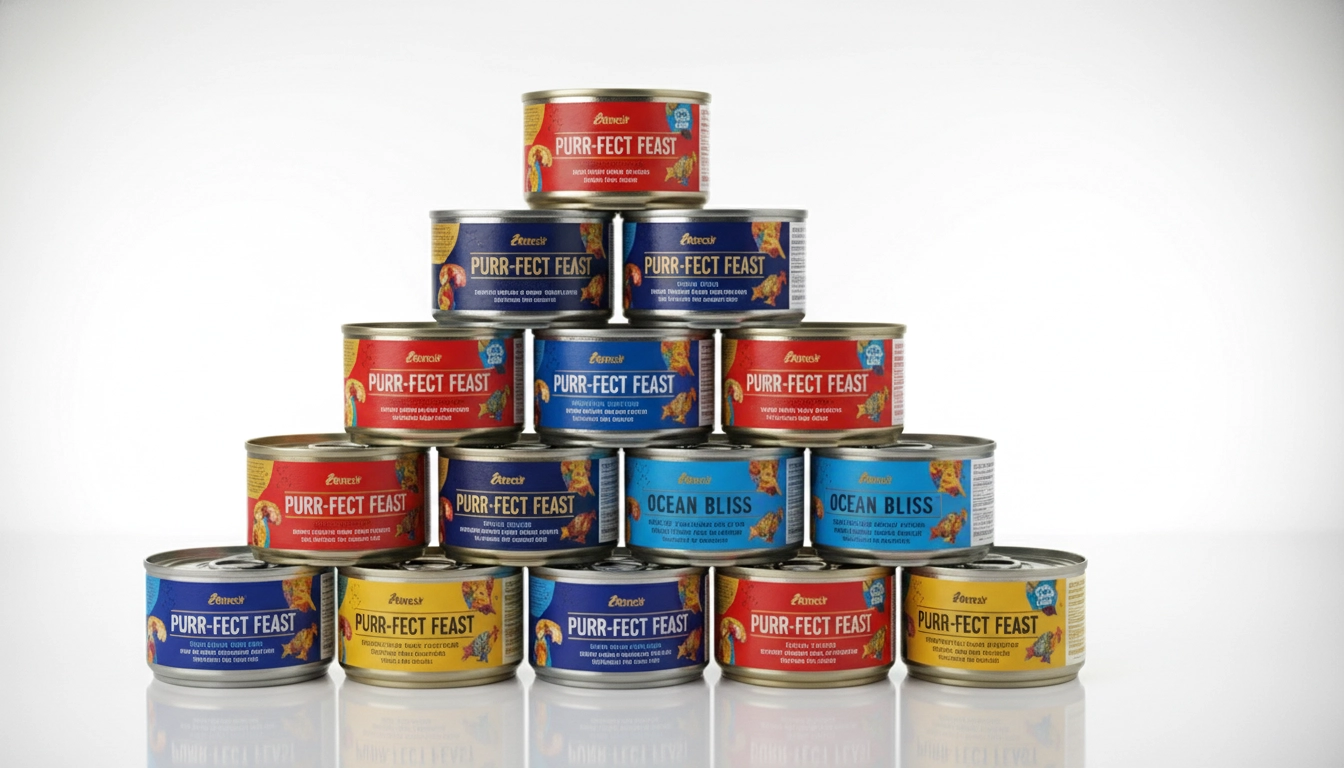 A selection of affordable cans of the best wet cat food that still offer high protein.