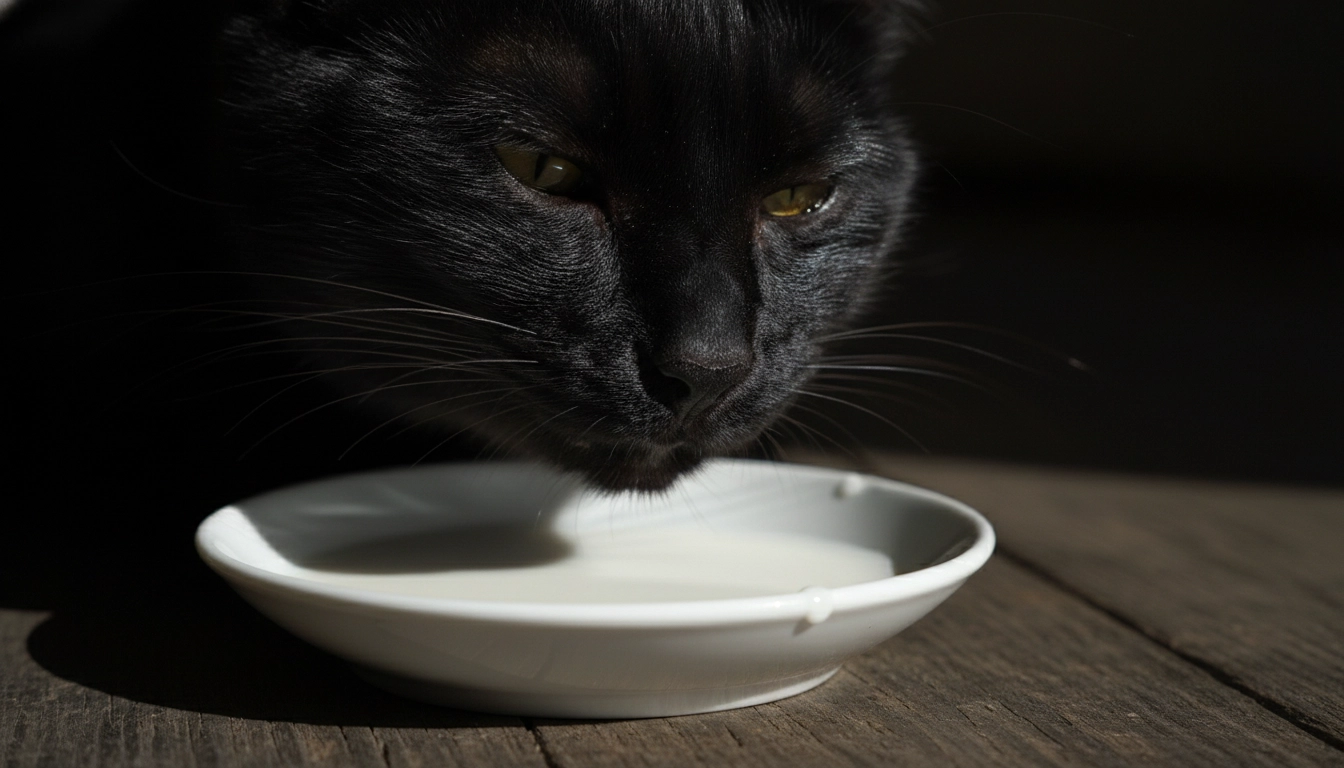 Can Cats Eat Cheese? A Complete Guide To Feline Nutrition And Safety A cat turning its head away from a white saucer of milk, illustrating why most cats are lactose intolerant.