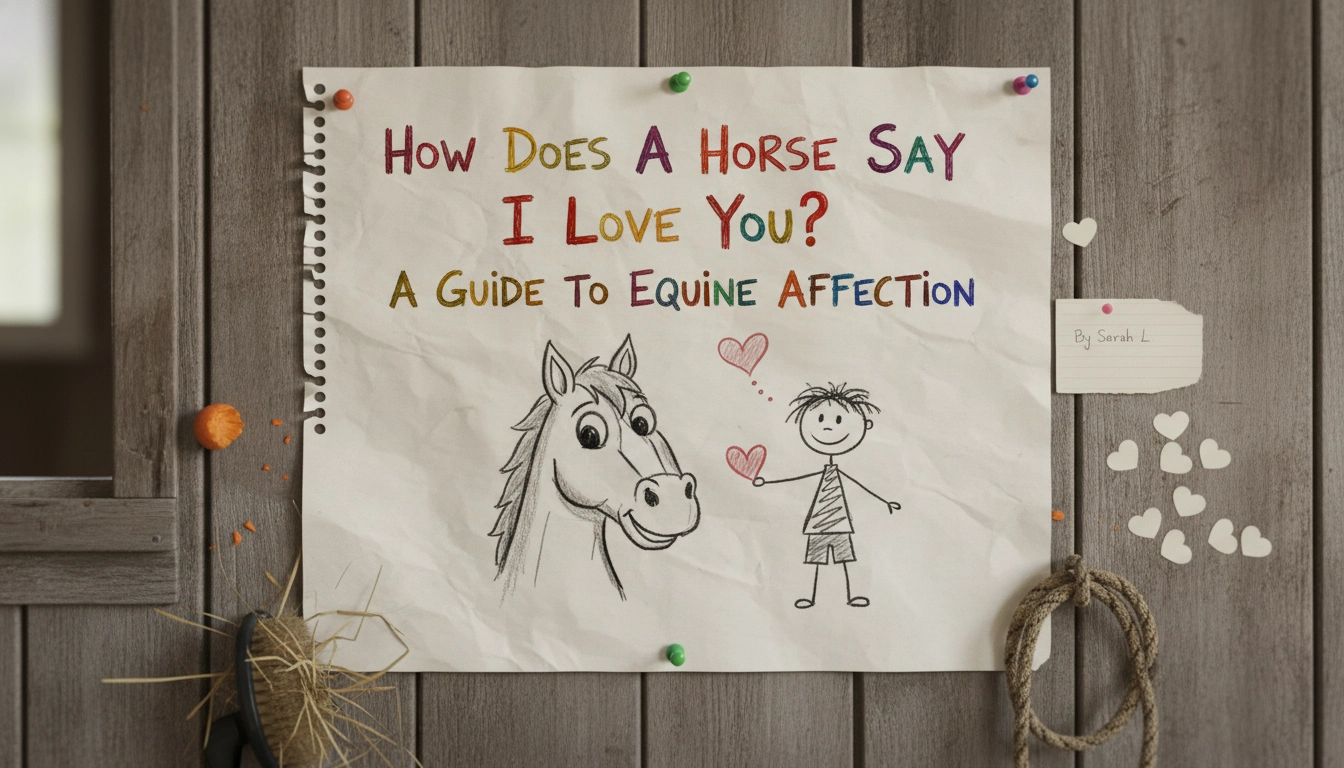 A candid, amateur photo of a person standing in a muddy field with a horse, showing how does a horse say I love you through quiet presence.