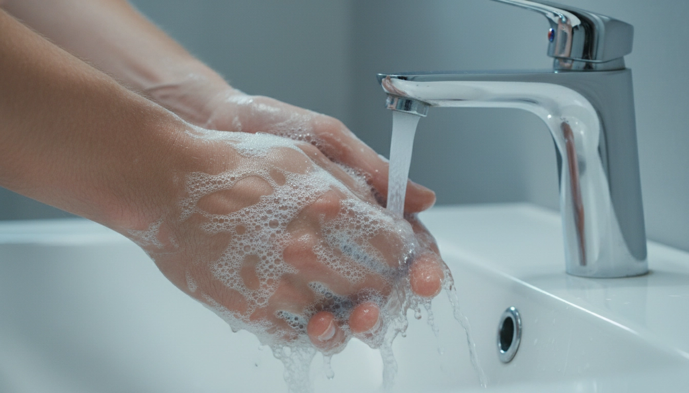 How To Help An Injured Bird At Home: A Complete Emergency Rescue Guide A person washing their hands thoroughly with soap and water after handling a wild bird.