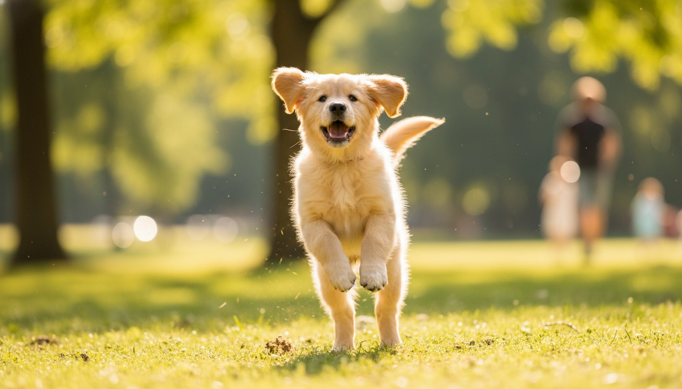 A dog looking alert and happy during a short five-minute session to prevent mistakes to avoid during training.