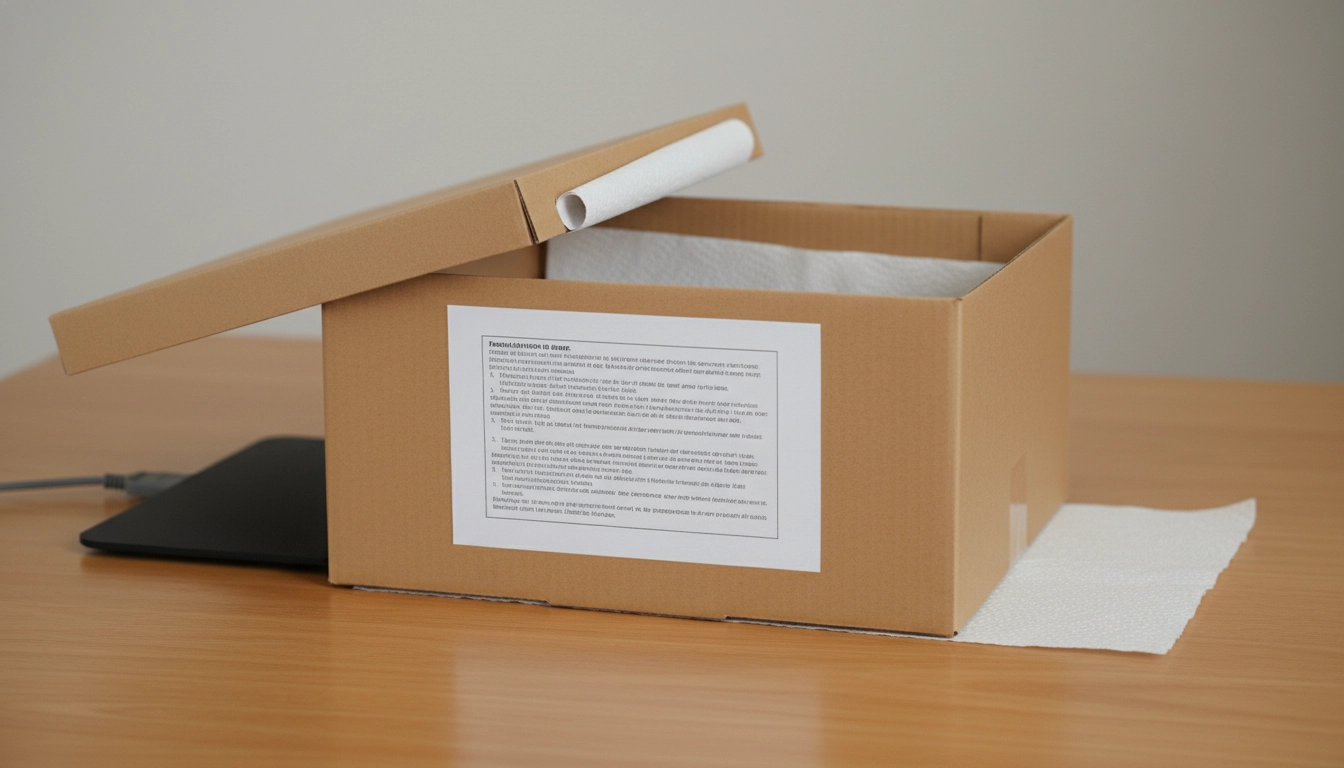 A cardboard box setup with a heating pad underneath one side and paper towel lining.
