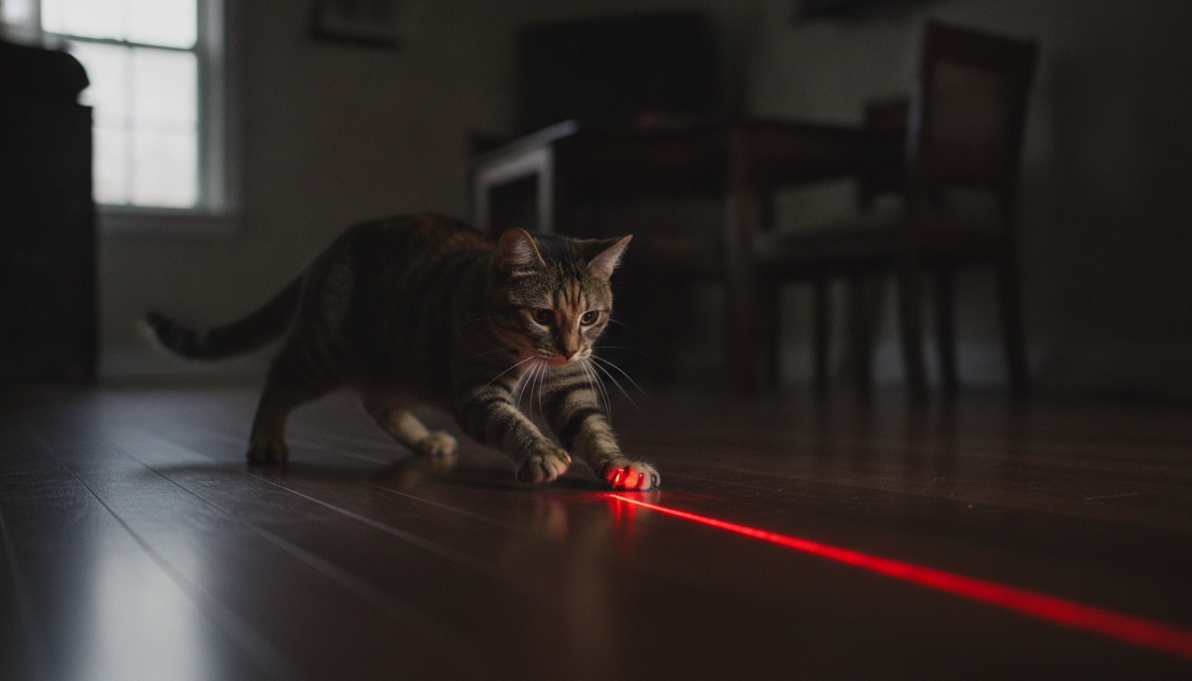 Can Cats Be Healthy On Wet Food Only? A cat playing with a toy, showing signs of thriving on a healthy wet food only diet.