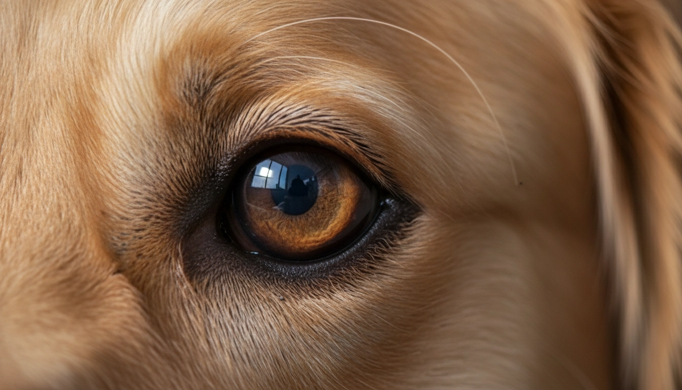 Why Can'T Dogs Have Cooked Carrots? A close-up of a dog's bright, clear eyes, highlighting the benefits of Vitamin A from carrots.
