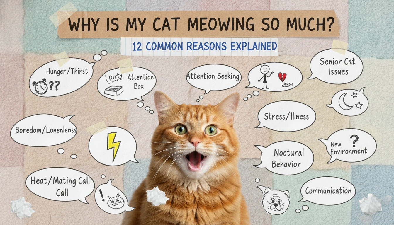 Why Is My Cat Meowing So Much? 12 Common Reasons Explained Why Is My Cat Meowing So Much? 12 Common Reasons Explained