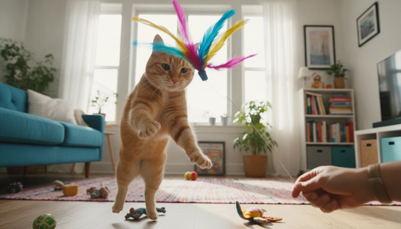 Why Is My Cat Meowing So Much? 12 Common Reasons Explained Using play to stop a cat from meowing too much by burning energy.